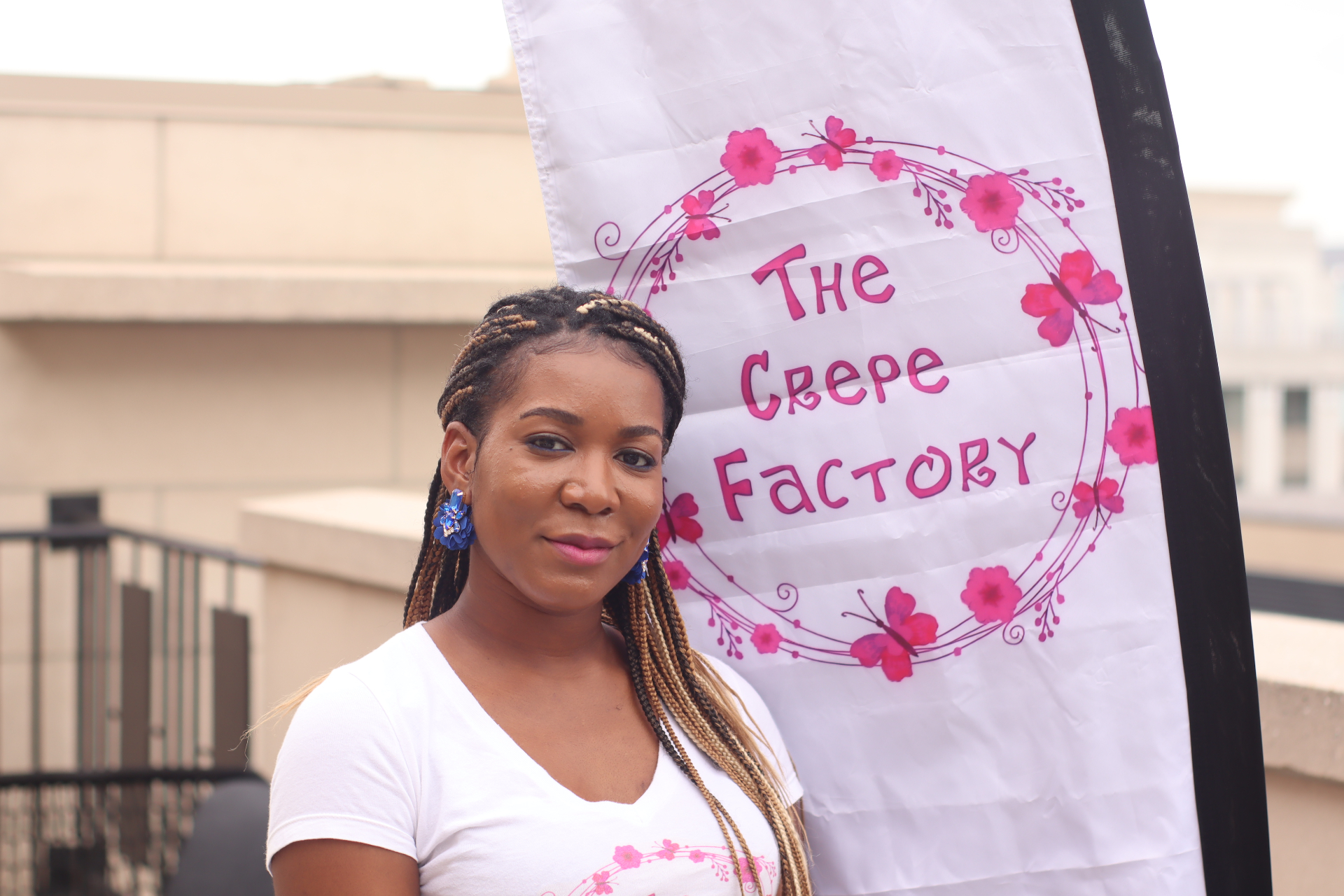 The Crepe Factory branded banner